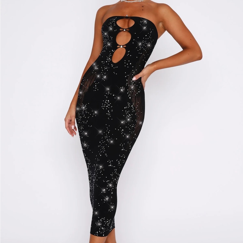 NWT White Fox Strapless Dress